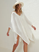 Ava Kimono White Stripes - The Handloom