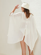 Ava Kimono White Stripes - The Handloom