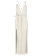 Muse Braided Straps Dress Black - The Handloom